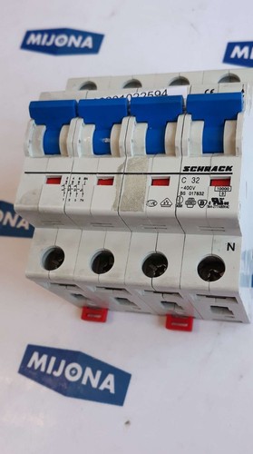 Interruptor de circuito SCHRACK C 32 400V BS 017832 4 POL 5 KA 277 480VAC - Imagen 3 de 6