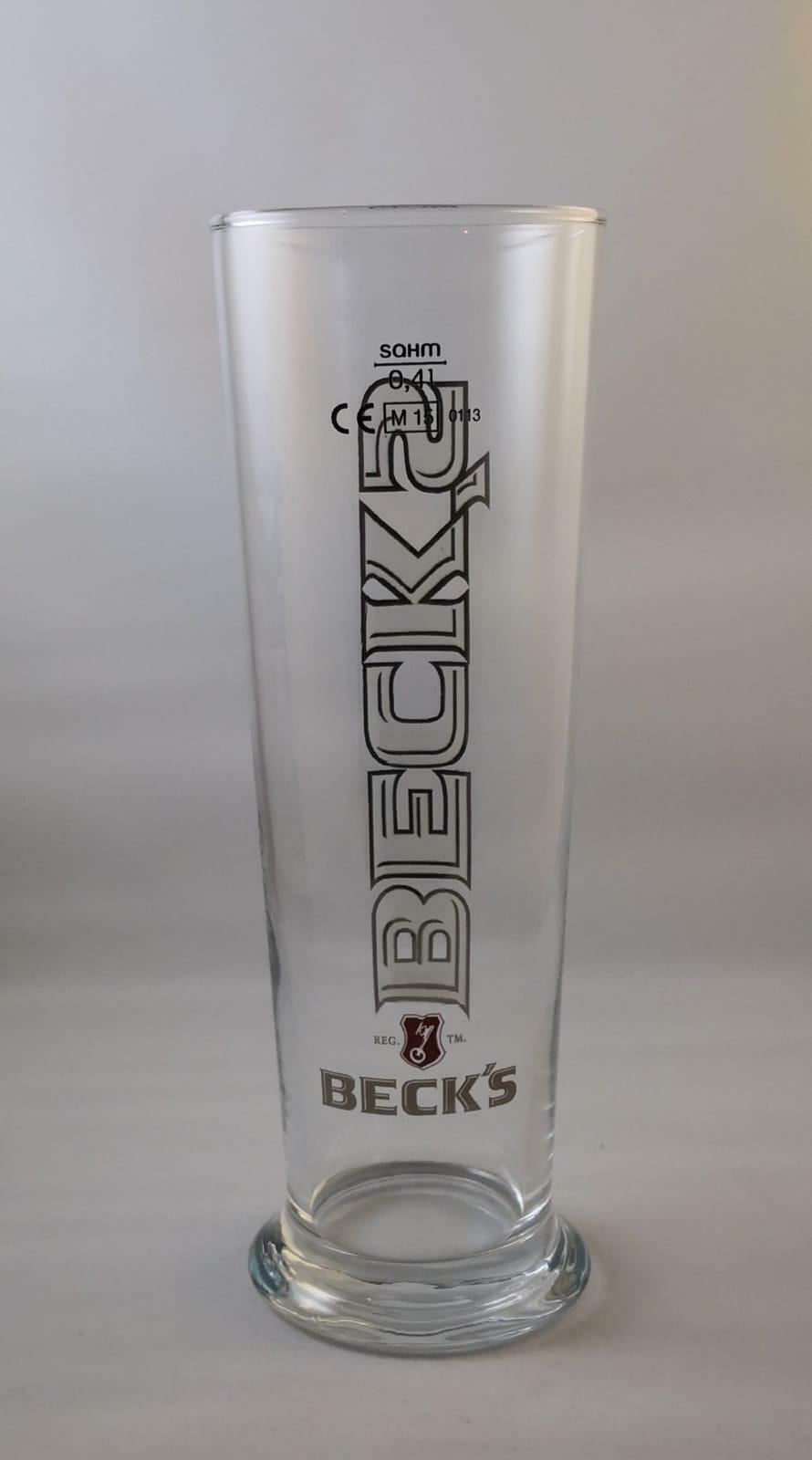 Original Becks Bierglas, Eichstrich 0,4 Liter, Bier, Kneipe, Bistro, Neu! eBay