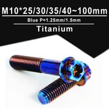 M10*25/30/35/40~100mm Titanium Internal And External Plum Blossom Flange Screws