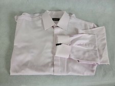 Bespoke Apparel Light Pink French Cuff Long Sleeve Dress Shirt 18/33 Made in USA