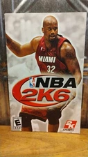 NBA Basketball 2K6 PlayStation 2 PS2 Original 2K Sports Game Instruction Booklet