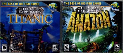 Hidden Expedition Amazon & Hidden Expedition Titanic Pc New Win8 7 XP Fun 4 All