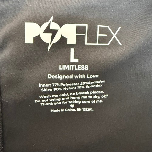 Popflex Womens Large Hiking Superskort Black Pockets Climb Stride Gorpcore - 第 10/16 張圖片