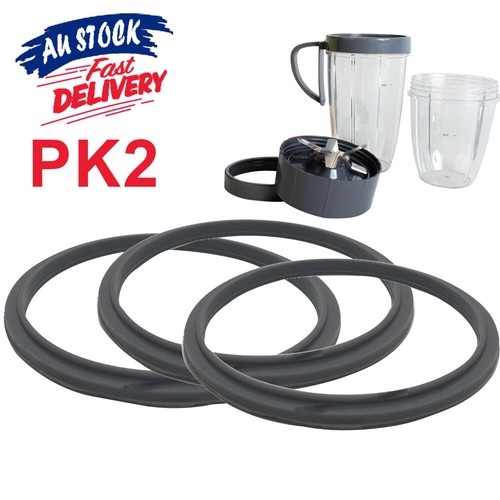 2X Gasket Seal For Nutribullet Nutri Bullet 600W 900W Blade Cups Rubber