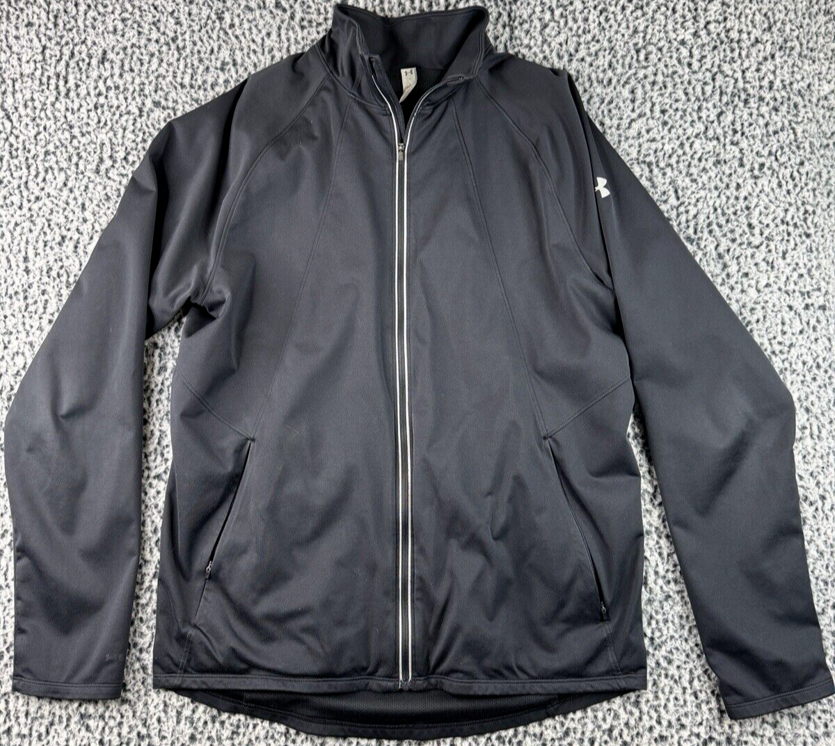 Under Armour Jacket Mens M Medium Black Storm Windstrike Full Zip