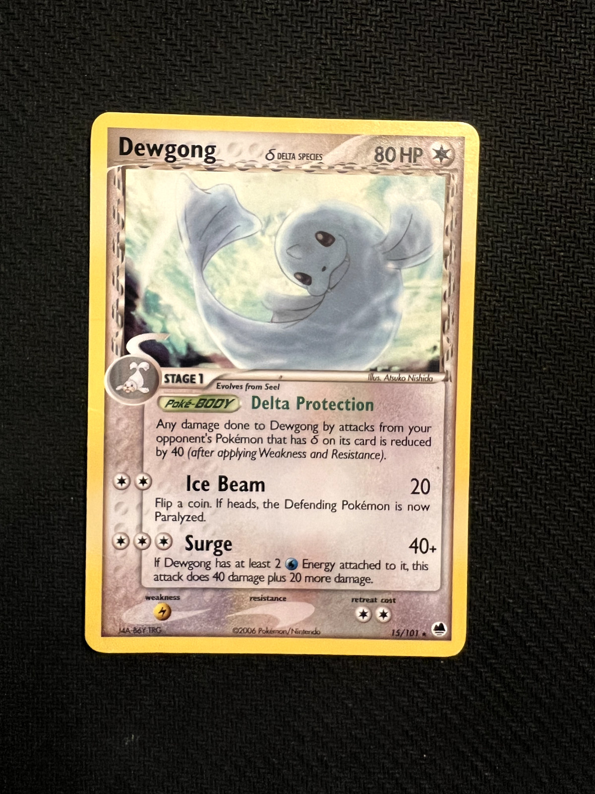 Dewgong (Delta Species) 15/101 Dragon Frontiers Regular LP