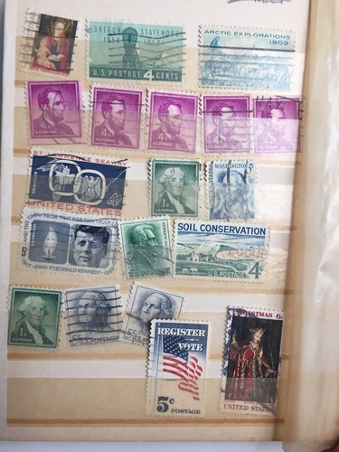 USA Briefmarken Album Nachlass Fund gebraucht insgesamt 143. Kriegsluftpost Weihnachtsstandards Comm - Bild 6 von 12