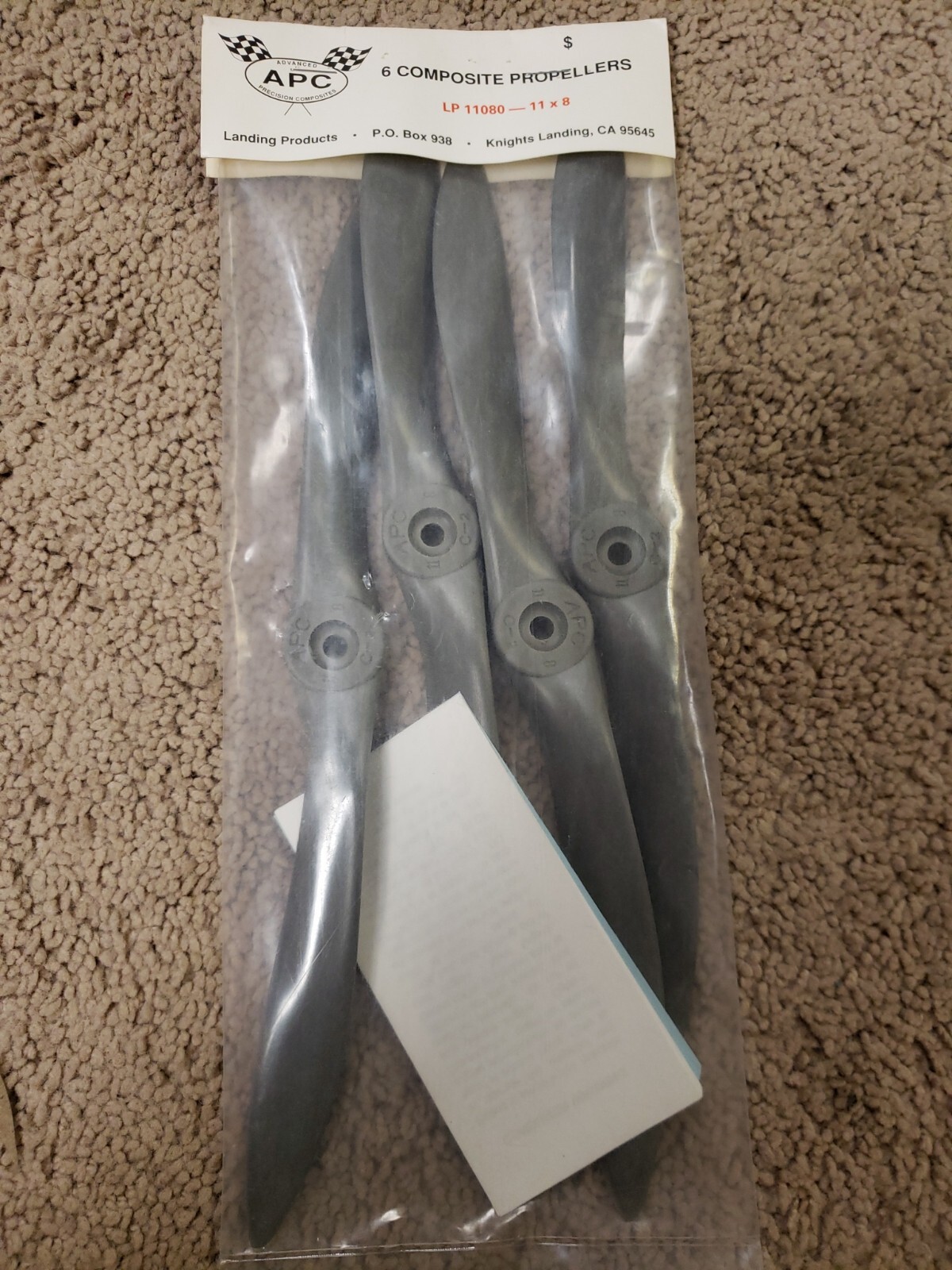 APC COMPOSITE Propeller - Lot Of Four Of 11 X 8 Prop RC Plane - New - LP 11080