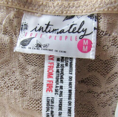 Free People intimo intimo hipster in pizzo beige nudo taglia M - Foto 3 di 4