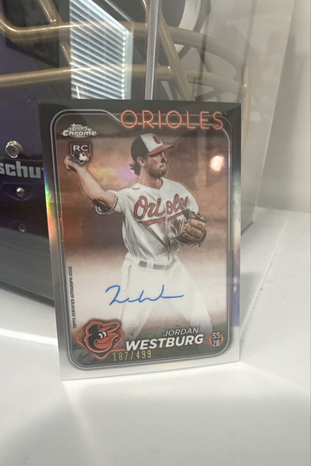 2024 Topps Chrome - Rookie Autographs Jordan Westburg #RA-JWE Refractor /499
