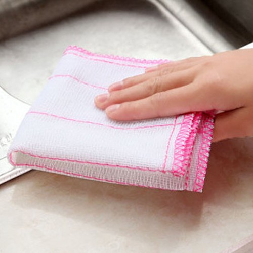 Kitchen Dishcloth Strong Adsorption Ultra Thin Fiber Versatile Scrubbing GH - Picture 9 of 12