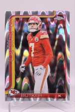 2025 Topps Chrome Football Harrison Butker Raywave Chiefs #151