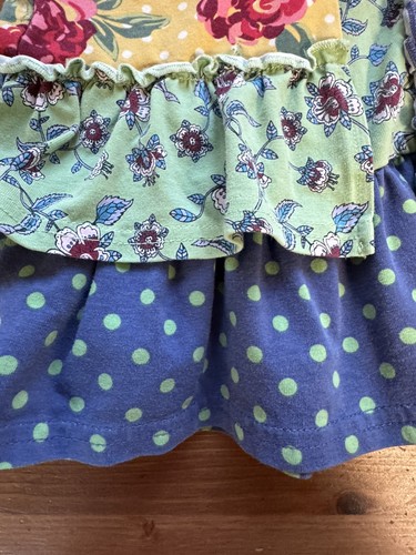 Matilda Jane Girls 6 Multicolor Floral Ruffle Top 2018 - Picture 3 of 6