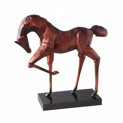 Geometrische Pferd Statue Marmor Home Akzent Deko für Tischplatte Display