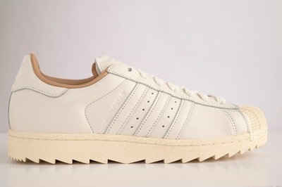 adidas Superstar II Ripple Shoes Mens 10.5 White Warm Sand KJ5804 New In Box