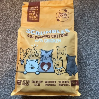 Scrumbles Cat Adult Chicken 2.5kg-75% Fast Dispatch UK BBF: APR2027