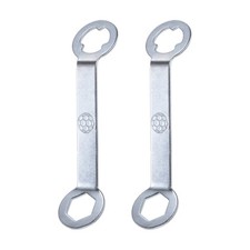 2pcs Spikes Wrench Dual Interface Galvanized Carbon Steel for M5 Soccer Shoes