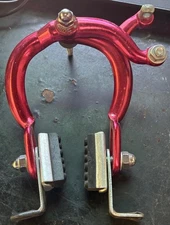 NOS Old School Bmx Lee Chi Red Anodized Rear Brake Caliper 1020A