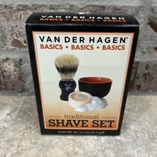 Van Der Hagen Basic Shave Set includes Deluxe Soap Bowl and Boar Brush