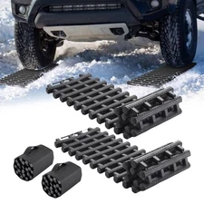 2pcs Tire Traction Track Mats Emergency Wheel Boards for Car in Sand Mud Snow