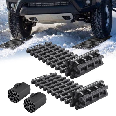 #ad 2pcs Tire Traction Mats Emergency Recovery Track for Car in Sand Mud Winter Snow $38.99