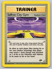 POKEMON GYM CHALLENGE SAFFRON CITY GYM 122/132 UNLIMITED UC NM A105024 FREE S&H