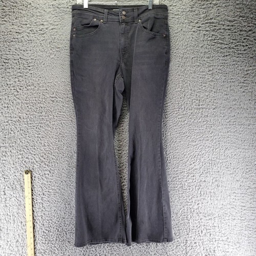 Jeans Levis para mujer talla 31 negro 726 denim elástico acampanado - Imagen 8 de 16