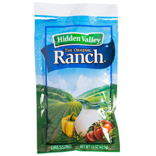 Hidden Valley Original Ranch Dressing Single Serve 1.5oz Packets Pack of 20