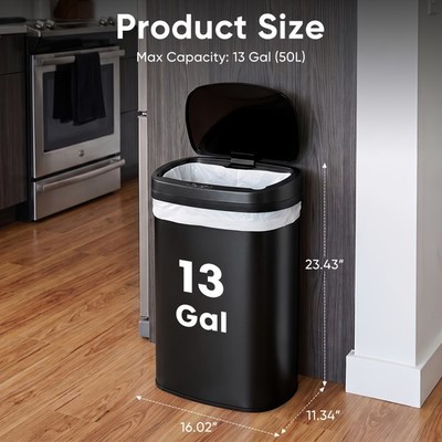 13-Gallon Automatic Trash Can.