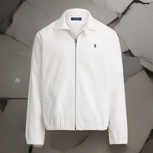 Chaqueta Polo Ralph Lauren The Bayport Popelina Algodón Blanca Nueva Con Etiquetas Para Hombre XXL