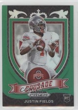 2021 Panini Prizm Draft Picks Crusade Green Prizm Justin Fields #163 14x1