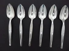 6 Grapefruit Spoons WM Rogers MFG. Co Silverware Vintage Silverplate