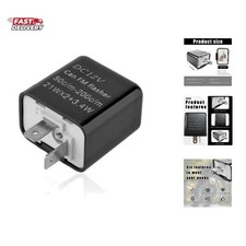 12V Speed Adjustable , Electronic Flasher Relay Replacement Hazard Warn Flash...