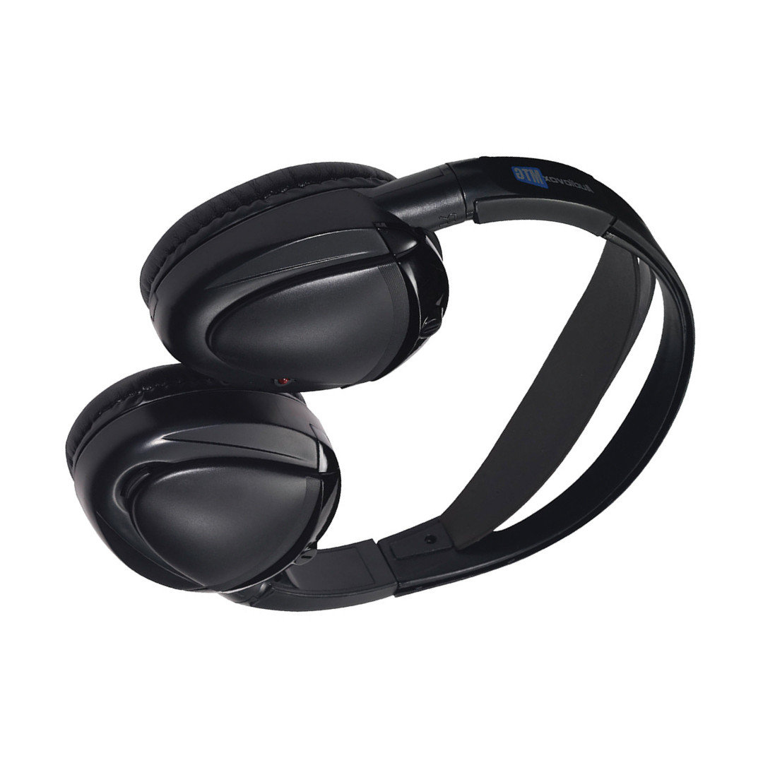 Audiovox Dual Channel Wireless Fold-Flat Headphones with Batteries