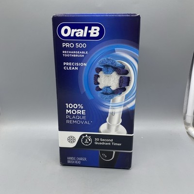 NEW Oral-B Pro 500 Rechargeable Toothbrush Precision Clean  (H4)