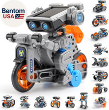 Solar Robot Building Kit STEM Gift for Boys Aged 8-13, DIY 15-In-1 Educational S