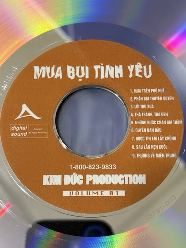 Vietnamese Karaoke LaserDisc~Mua Bui Tinh Yeu. Kim Duc Production Vol. 01 - Picture 6 of 7