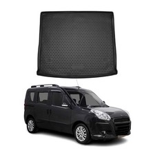 Kofferraummatte Kofferraumwanne für Fiat Doblo Panorama 2015-2021 Gummi TPE