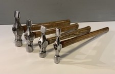 4 VINTAGE STANLEY CROSS PEIN HAMMERS : 3 1/2 oz 6 oz 8 oz & 12 oz
