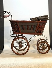   Vintage Victorian-Style Doll Pram Carriage ...