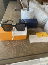 Louis Vuitton Z1165W 1.1 Millionaires Sunglasses Black/Gold FREE SHIPPING