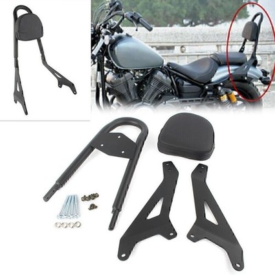 Schwarzer Sissy Bar Sitzlehnenträger für Yamaha Star XVS950 Bolt XV950 2014-2017