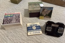 Sawyer's View Master 3D Stereoscope w/ 21 Envelopes Of 3D Reels: WORKS WELL  