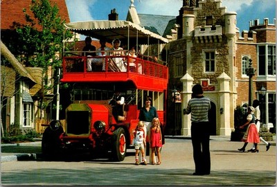 Bay Lake Florida FL Disney Epcot Center Global Friendship Lagoon Bus Postcard