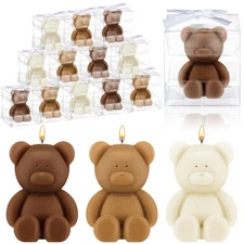 30 Pcs Baby Shower Favors Bear Candles Favors with Handmade Mini 30 Boxes Bea...