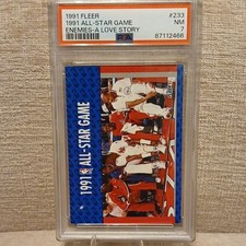 Fleer 1991-92 All-Star Game Enemies-A Love Story #233 PSA 7 Jordan Barkley Ewing