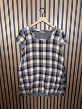 CP Shades Dress Small Womens Multicolor Popover Check Plaid Babydoll
