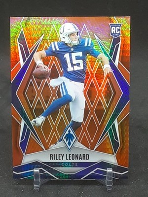 RILEY LEONARD 2025 PANINI PHOENIX ORANGE HYPER PRIZM 61/99 RC COLTS QQ