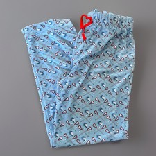 Vineyard Vines Kids L Pajama Pants Lacrosse Knit Blue Drawstring Waist