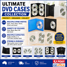 DVD Covers DVD Cases Single Double Triple Black Clear Box Set Case + Outer Wrap